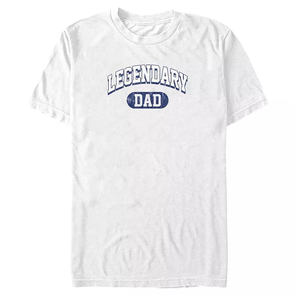 Big & Tall Legendary Dad Graphic Tee, Men's, Size: 5XL, White Product Image