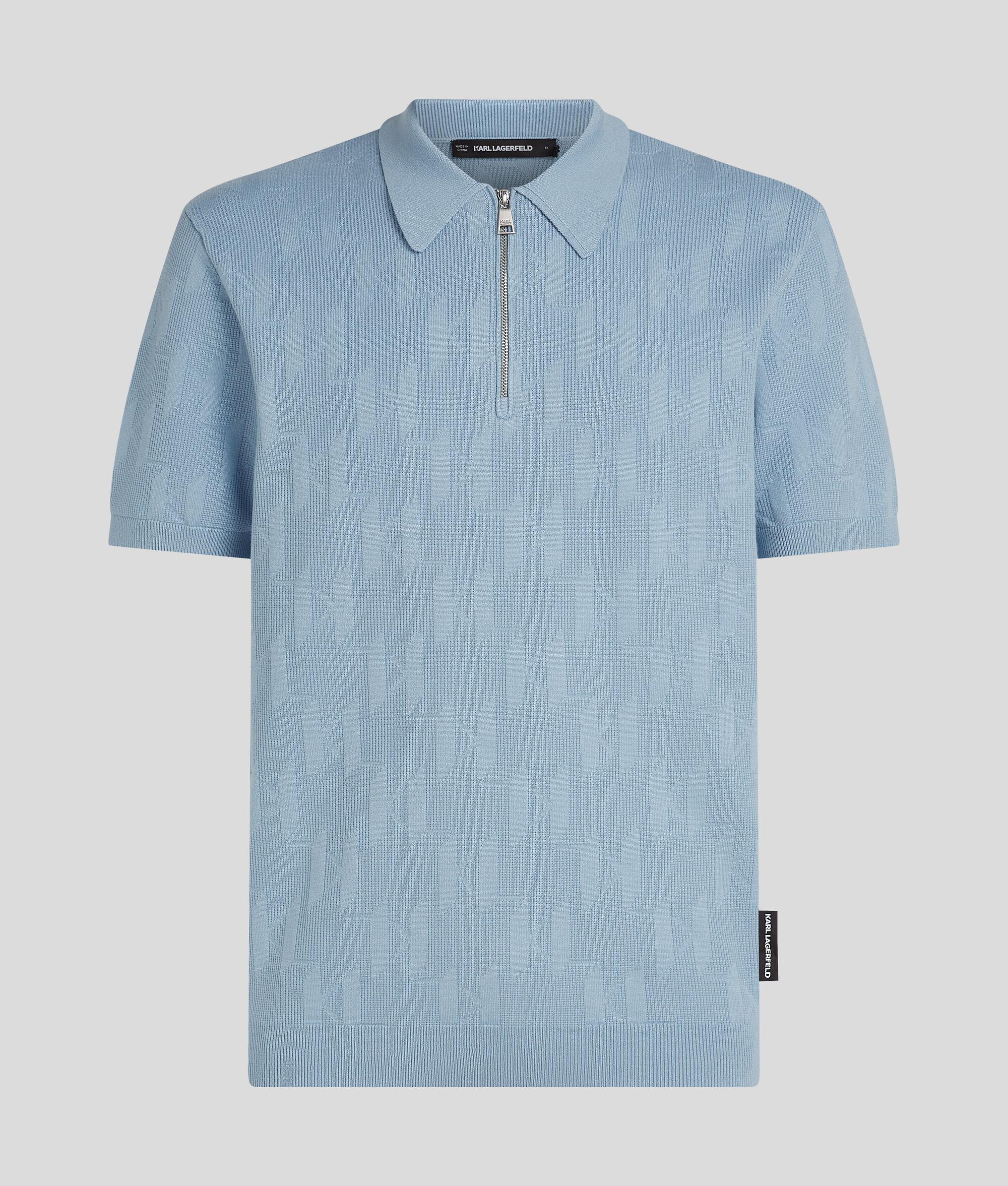 MONOGRAM ZIP-UP POLO SHIRT Product Image