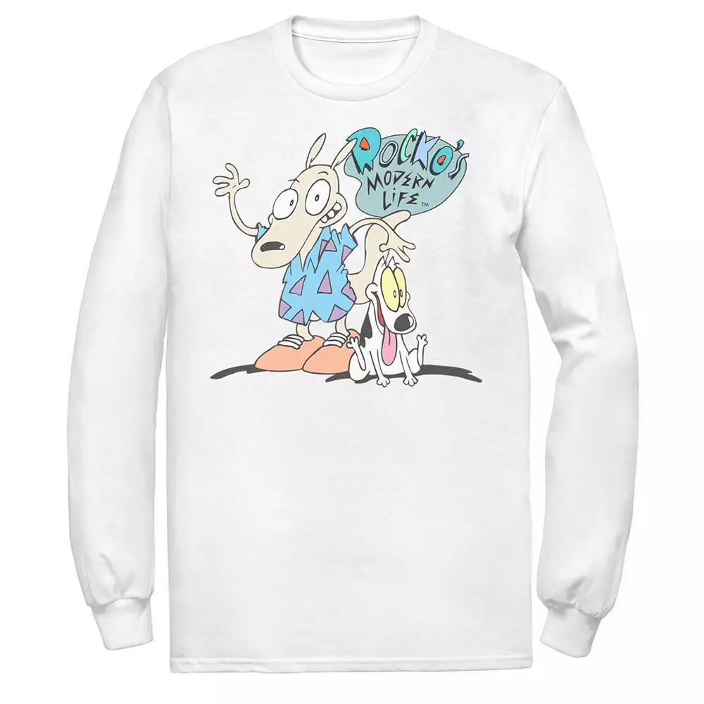 Men's Nickelodeon Rocko's Modern Life Show Intro Tee, Size: XL, Athletic Grey Product Image