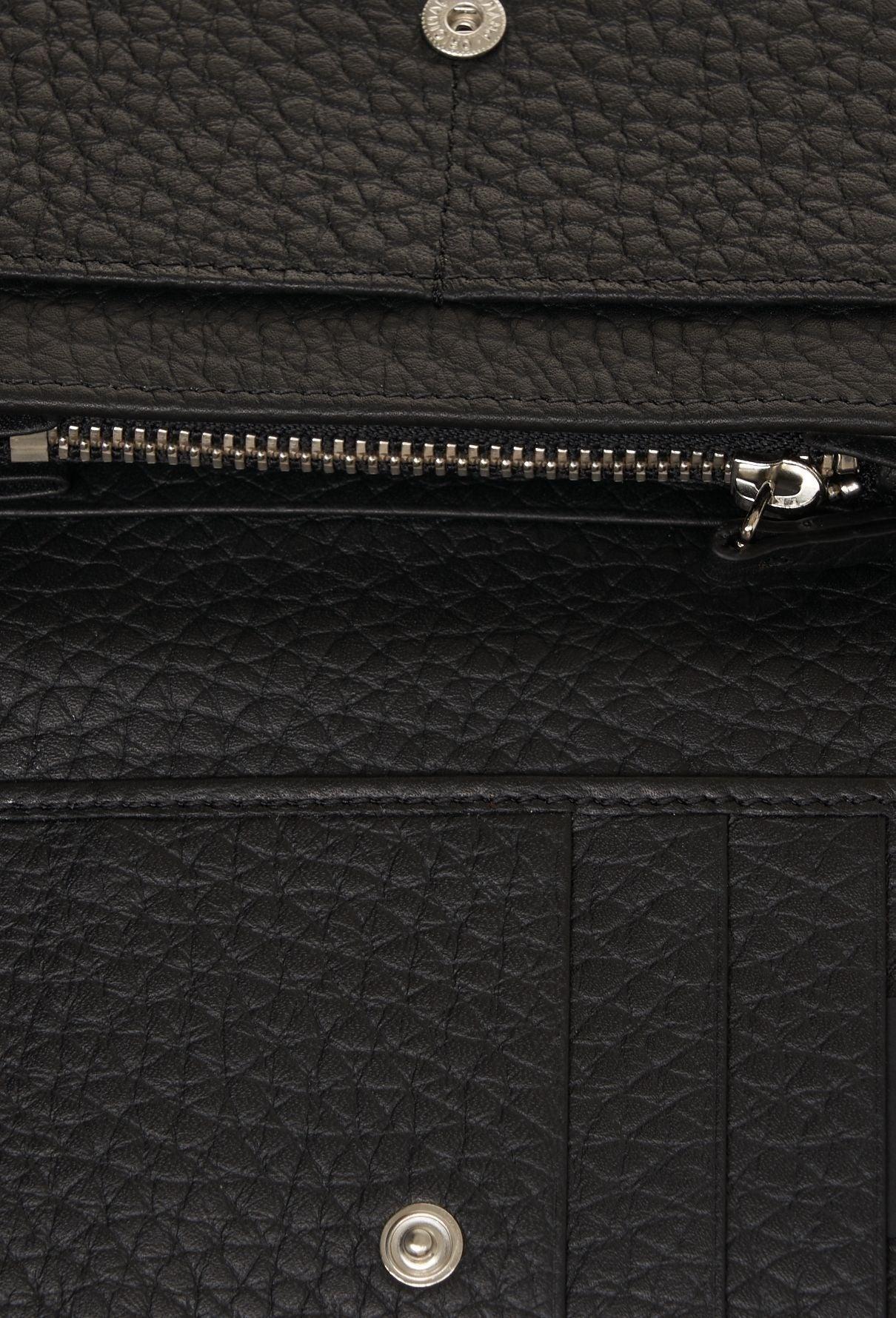 Grained leather wallet Product Image