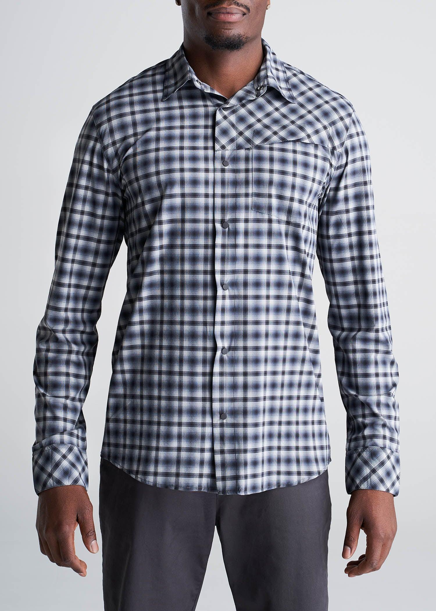 Tall Men's Ultra Lightweight Snap-Front Shirt in Midnight Canyon Product Image