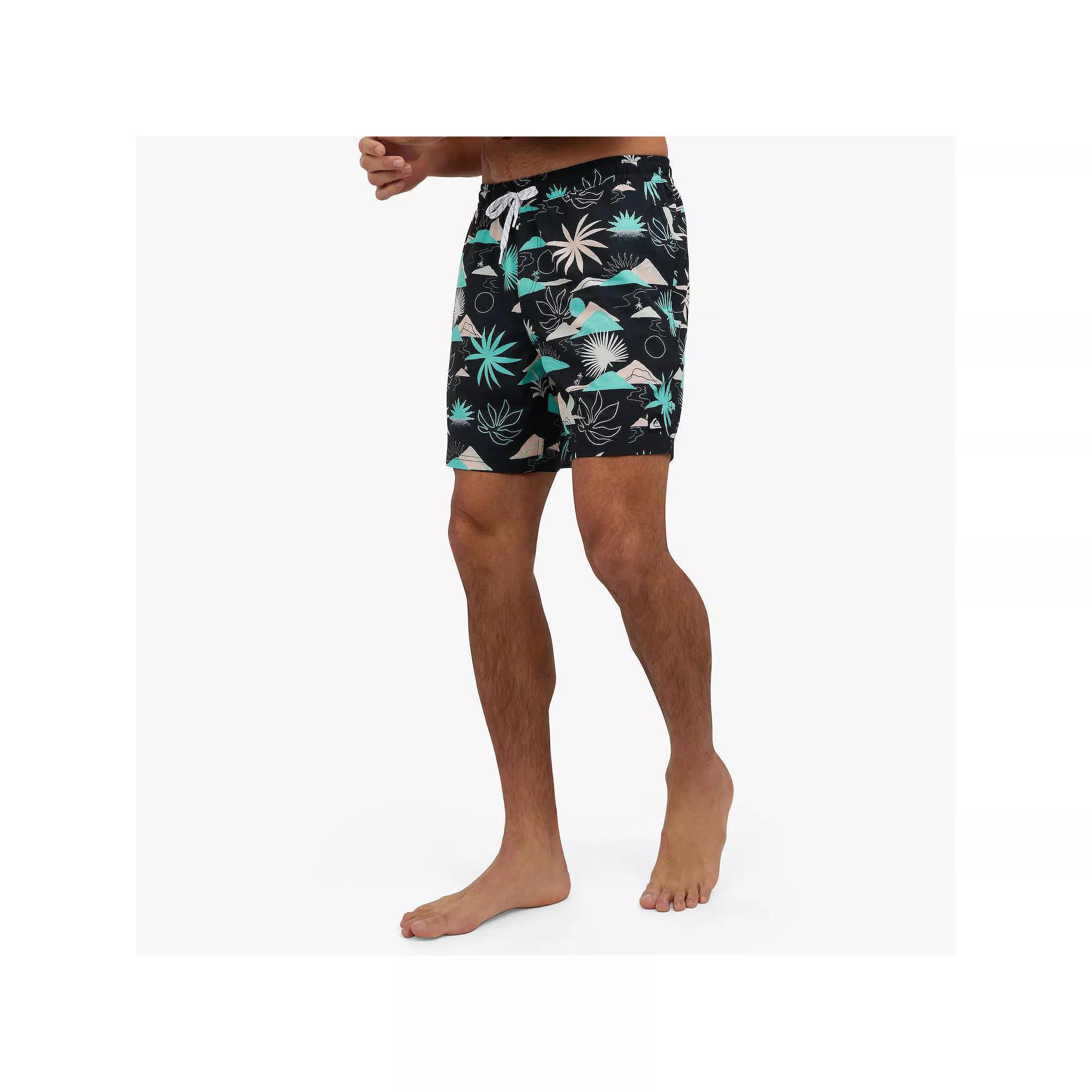 Men's Quiksilver 6.5" Breezy Plains Swim Trunks, Size: Medium, Black Product Image