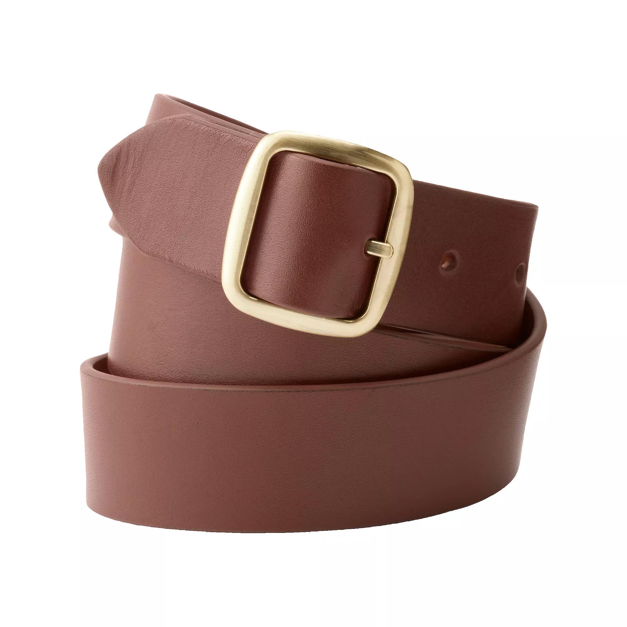 Women's Lands' End Reversible Belt, Size: Large, Brown Red Product Image