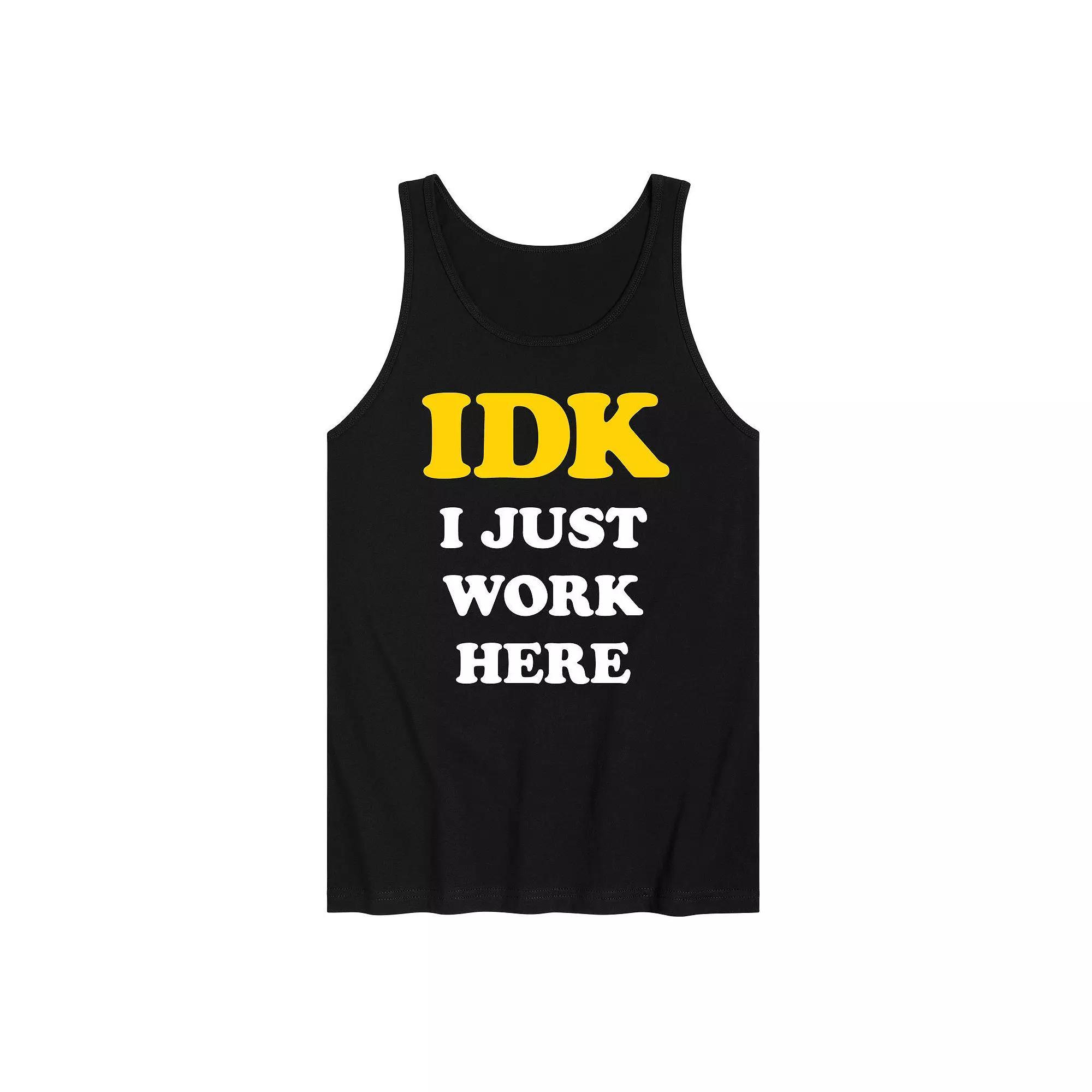 Mens Barbie Already Tired Work Graphic Tank Top Grey Gray Product Image