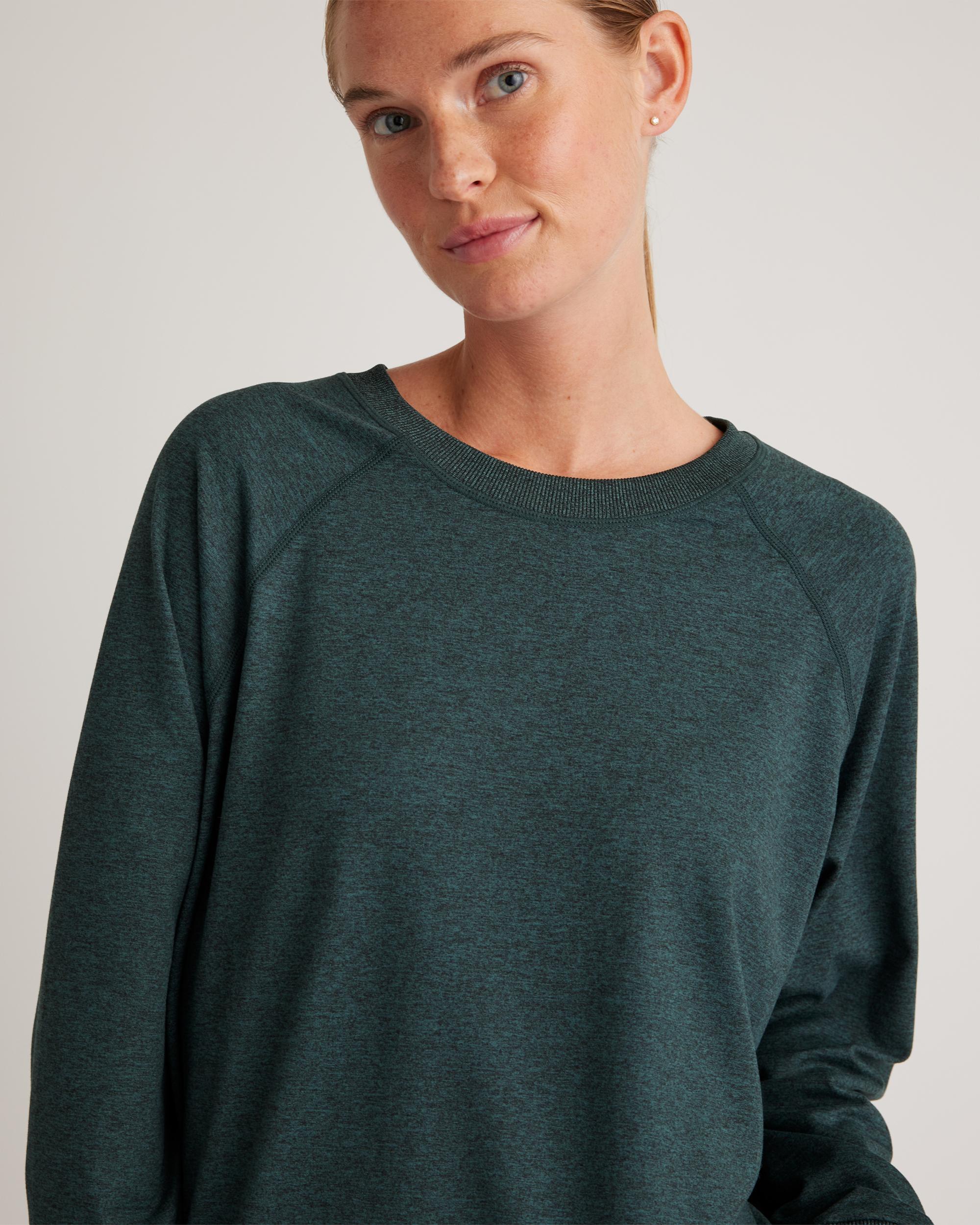 Quince | Women's Flowknit Pullover Crew Neck Alpaca Sweater Size XS, Recycled Polyester / Spandex Product Image