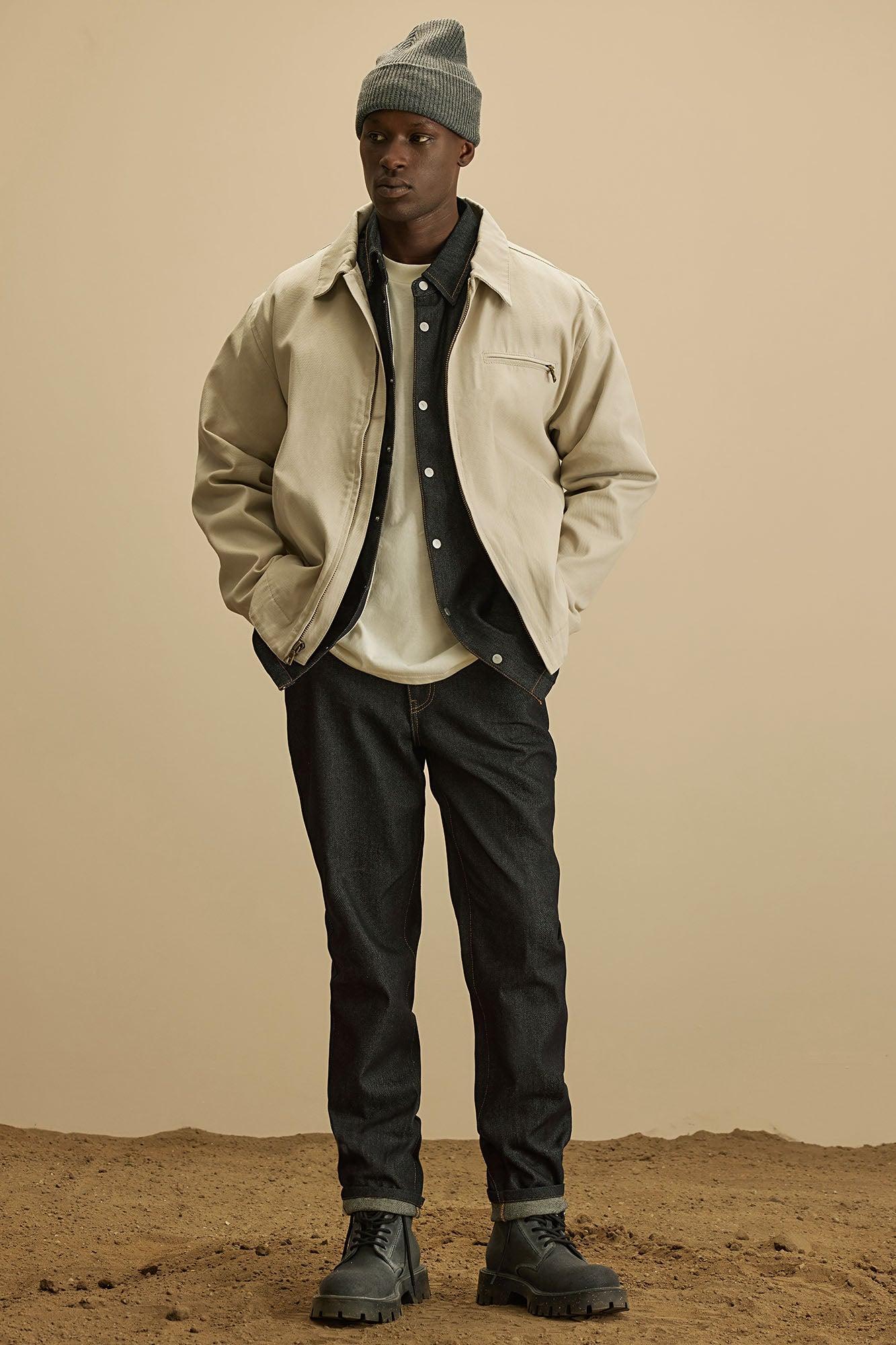 Alexander Utility Canvas Zip Work Jacket - Off White Product Image