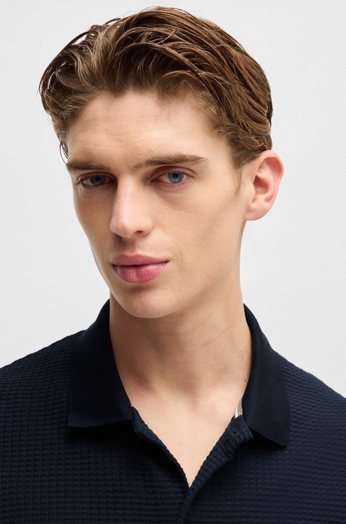Regular-fit shirt in waffle cotton Product Image