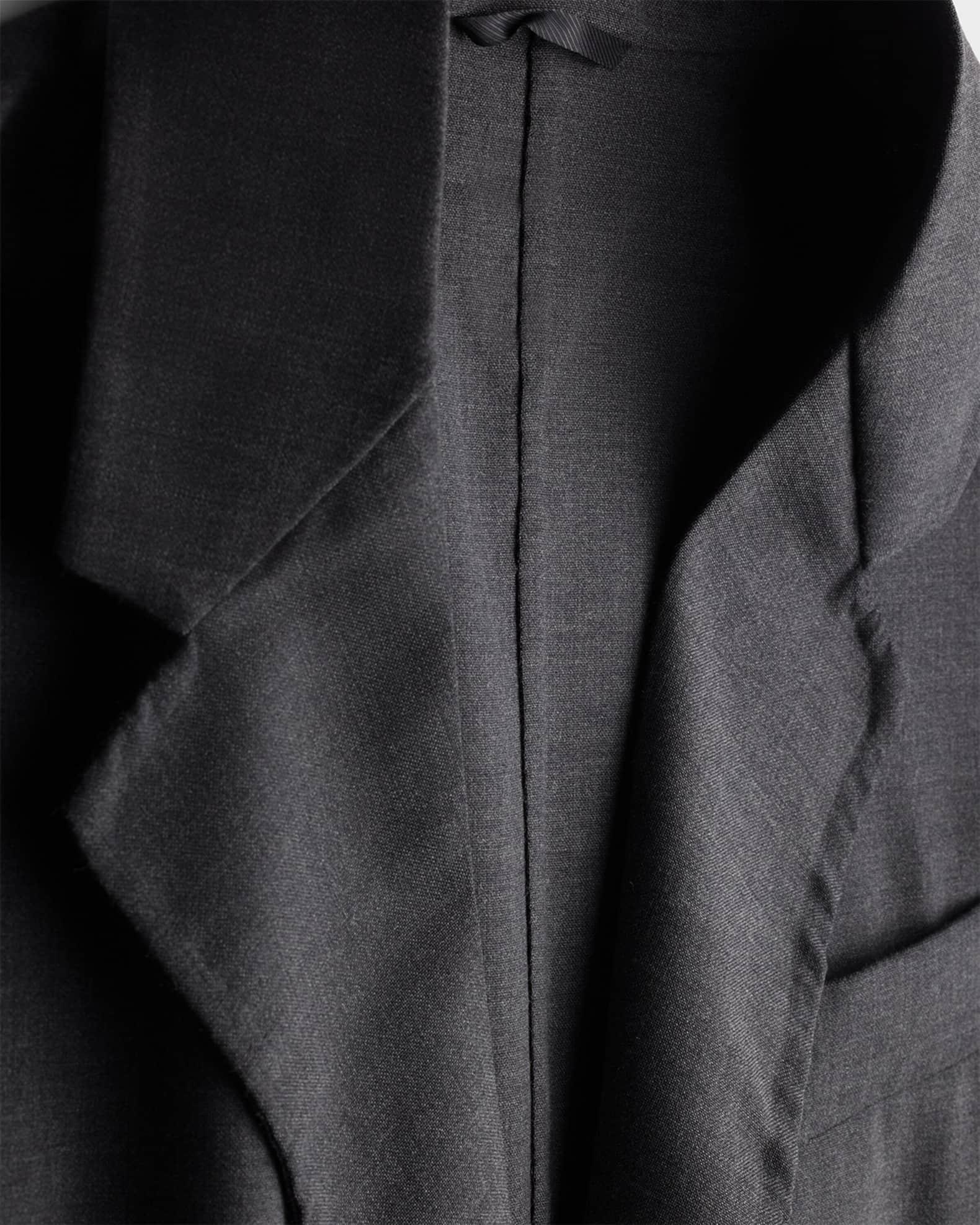 Single-Breasted Wool Blend Jacket  Product Image