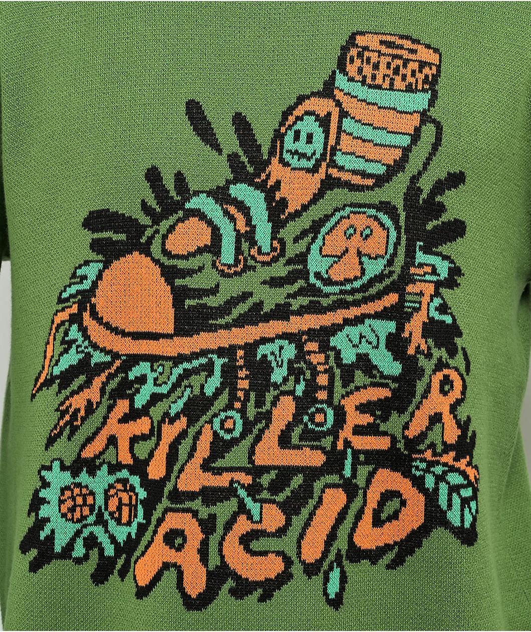 Killer Acid Ooze Green Sweater Product Image