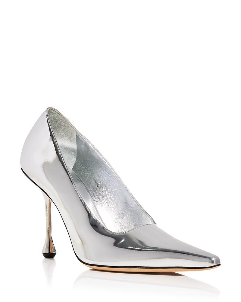 Jimmy Choo Womens Ixia 95 Metallic Pointed Toe Pumps Product Image