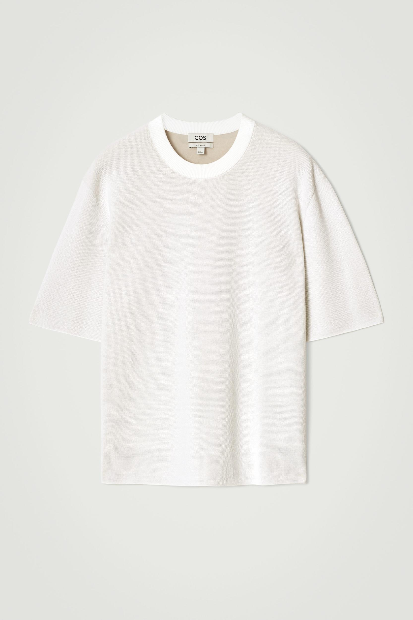 RELAXED DOUBLE-FACED KNIT T-SHIRT Product Image