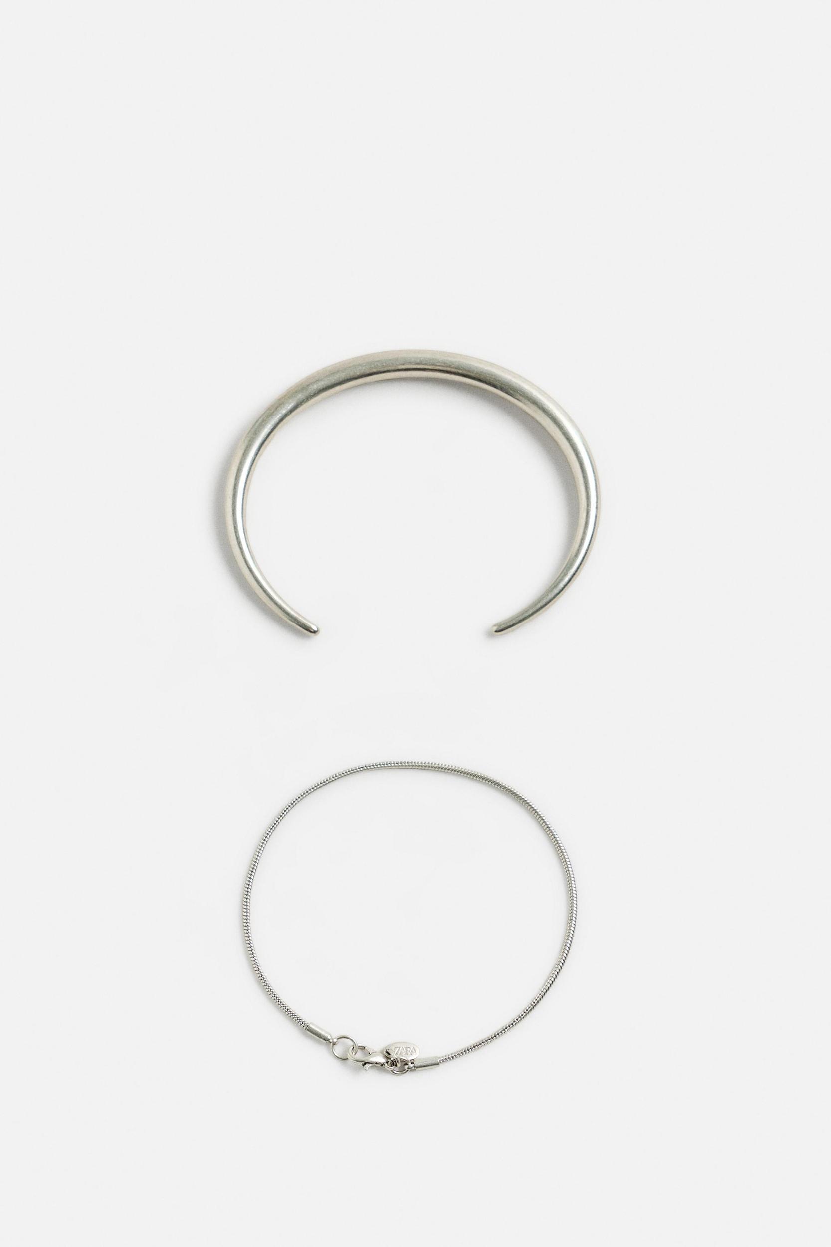 PACK OF 2 COMBINED METAL BRACELETS Product Image