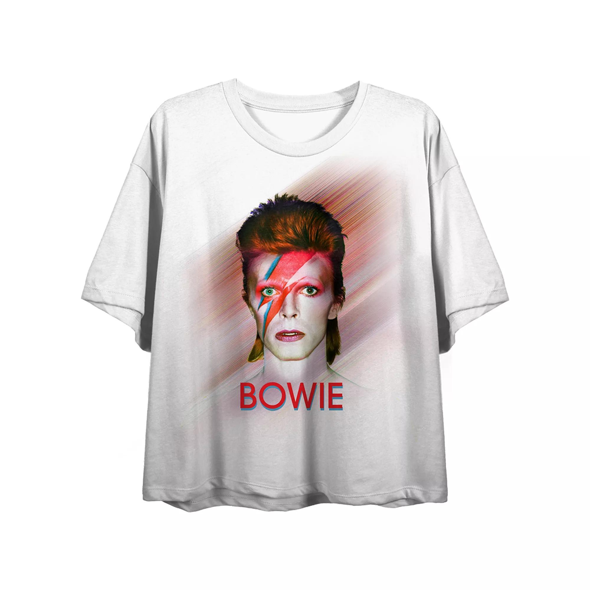 Juniors' David Bowie Graphic Tee, Girl's, Size: XL, White Product Image