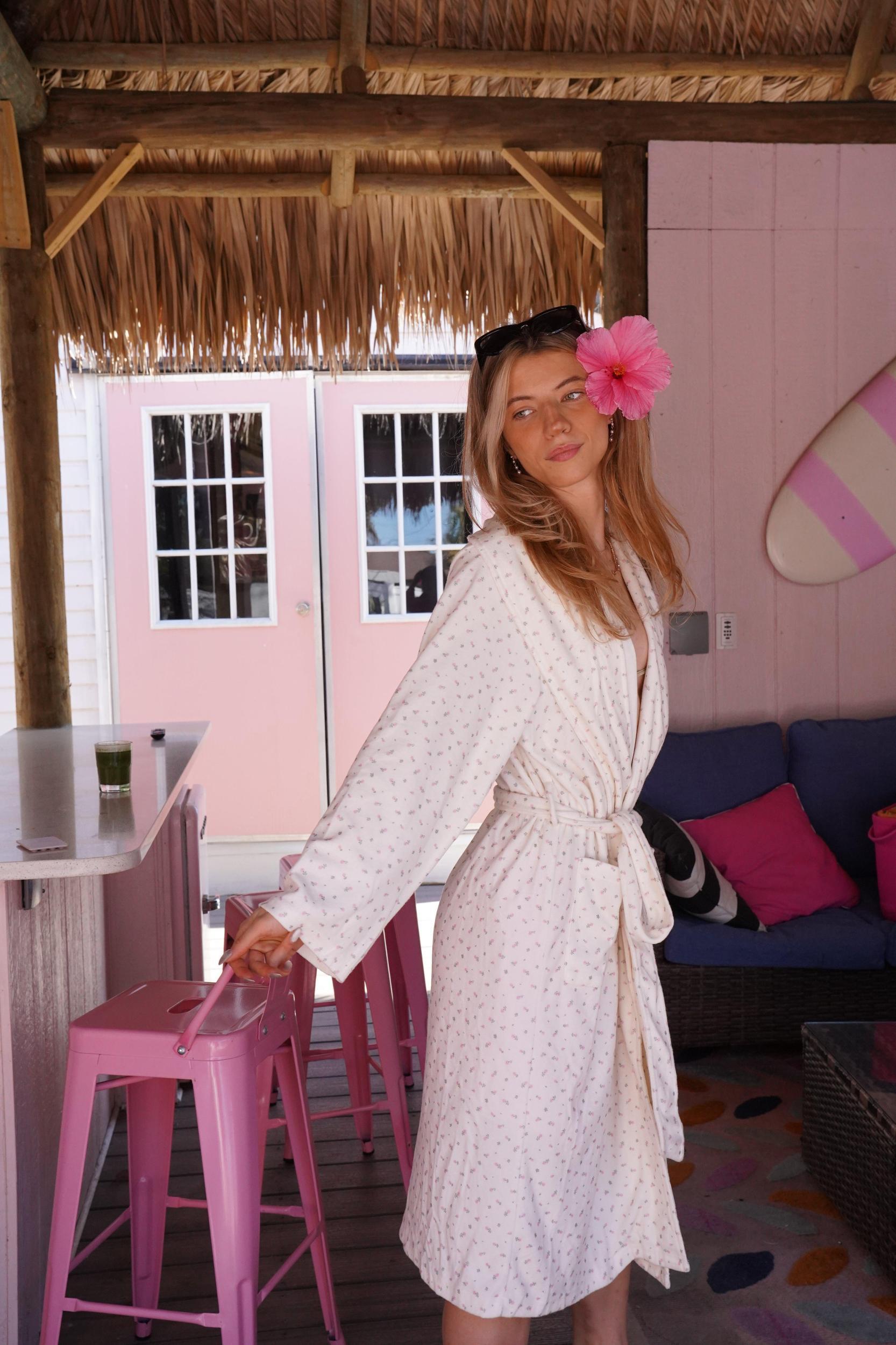 Pink Roses Dream Hotel Robe Product Image