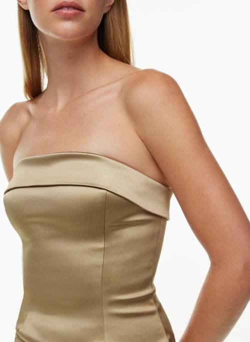 shimmer satin bustier Product Image