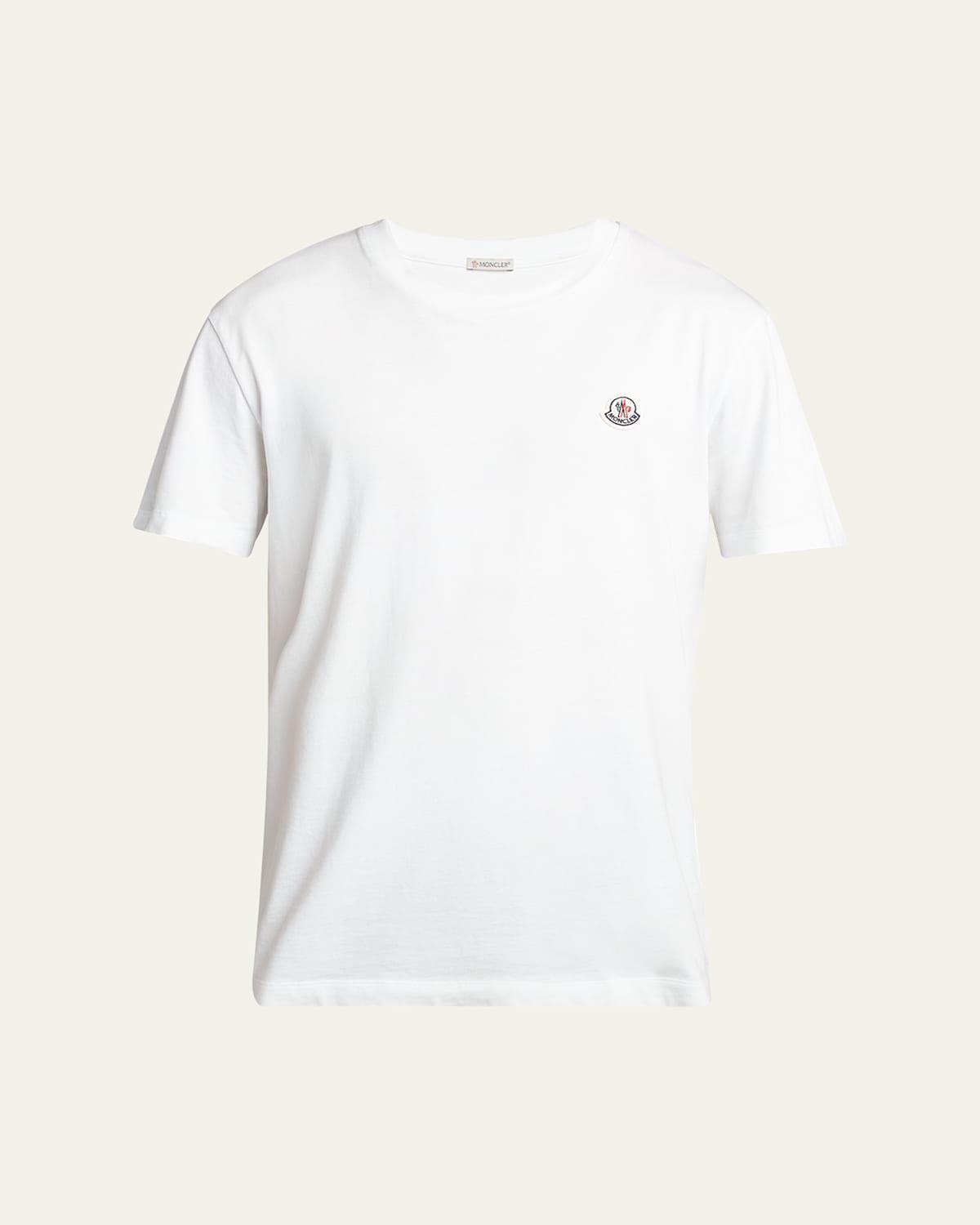Mens 3-Pack Logo Patch Cotton T-Shirts Product Image