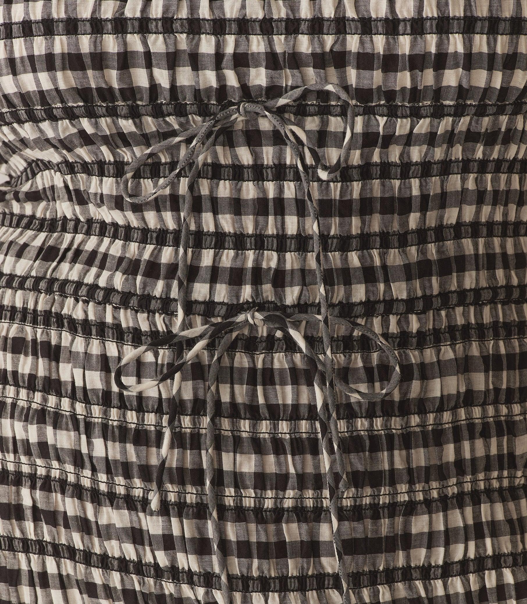 ROSELLA DRESS -- NOIR GRETA GINGHAM Product Image