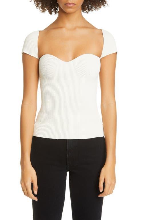 Womens Ista Ribbed Corset Sweater Product Image