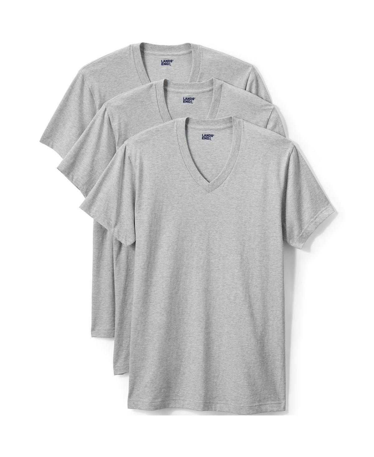 Big & Tall 3-Pack V-Neck Undershirt, Men's, Size: Medium Tall, Black Product Image