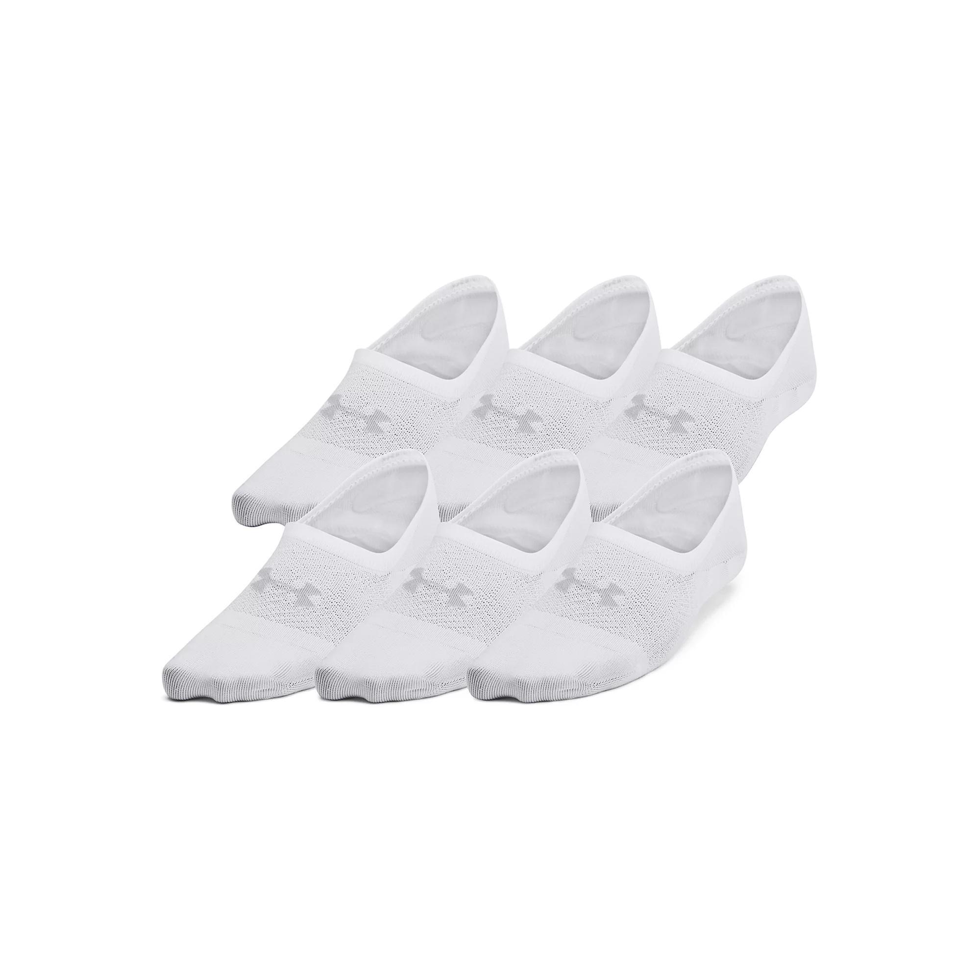 Women's Under Armour 6-Pack Breathe Lite Socks, Size: Medium, Gray Gray Castlerock Product Image
