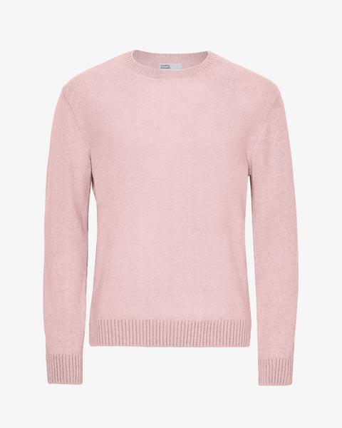 Classic Merino Wool Crew - Faded Pink Product Image