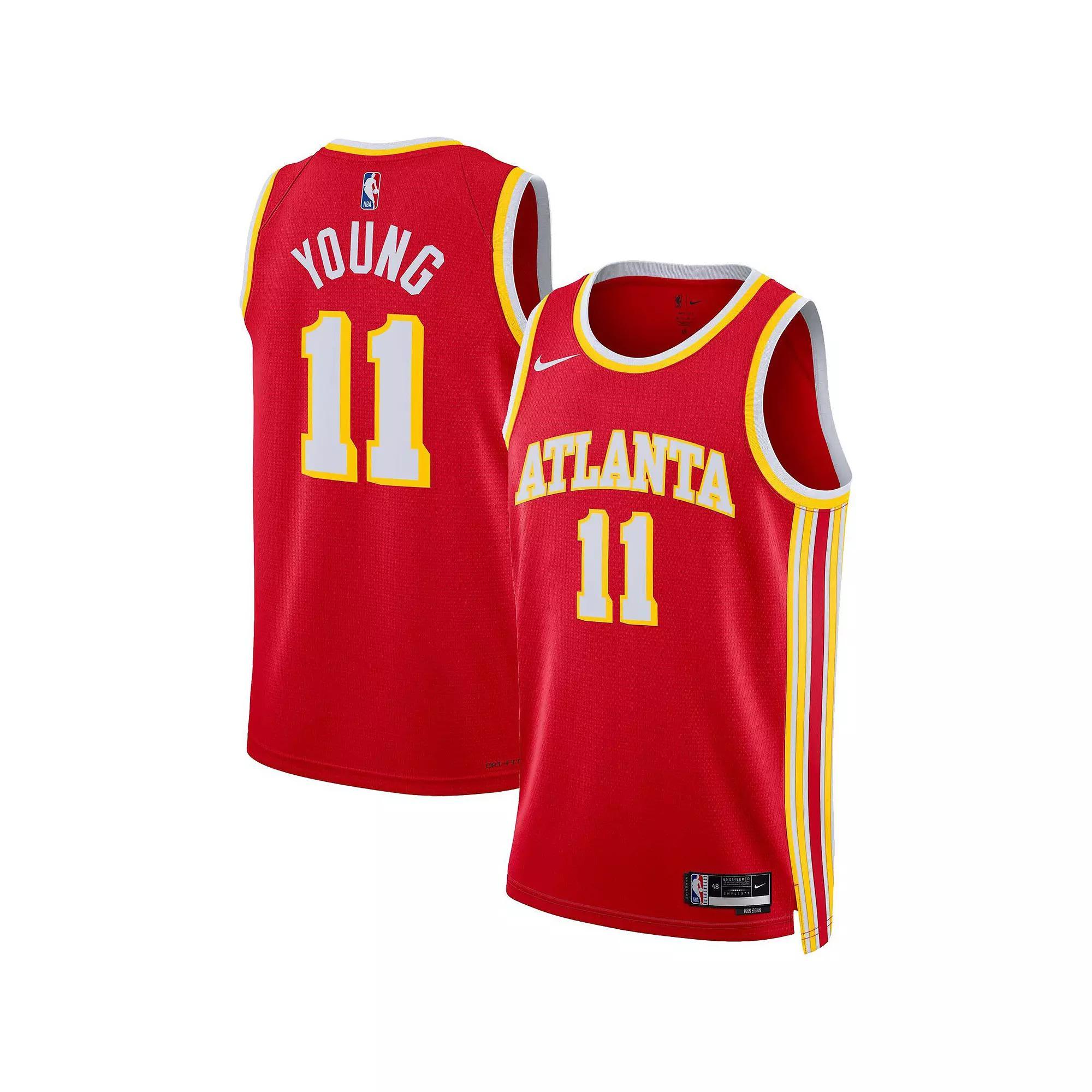 Unisex Nike Trae Young Red Atlanta Hawks Swingman Jersey - Icon Edition, Adult Unisex, Size: Large Product Image
