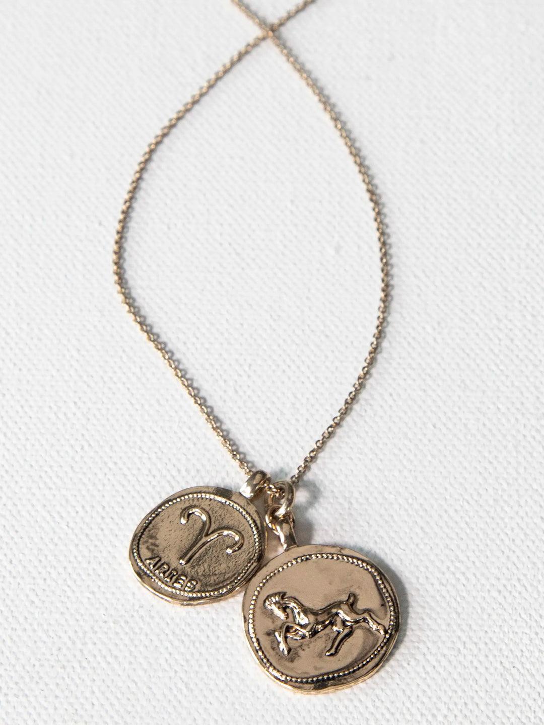 Zodiac Coin Necklace Product Image