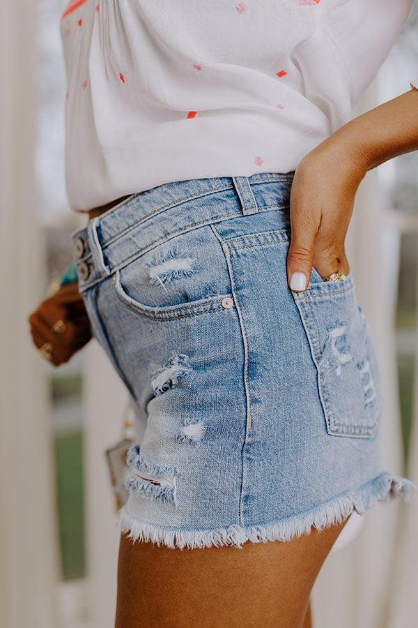 KanCan The Fulton High Waist Distressed Shorts Product Image
