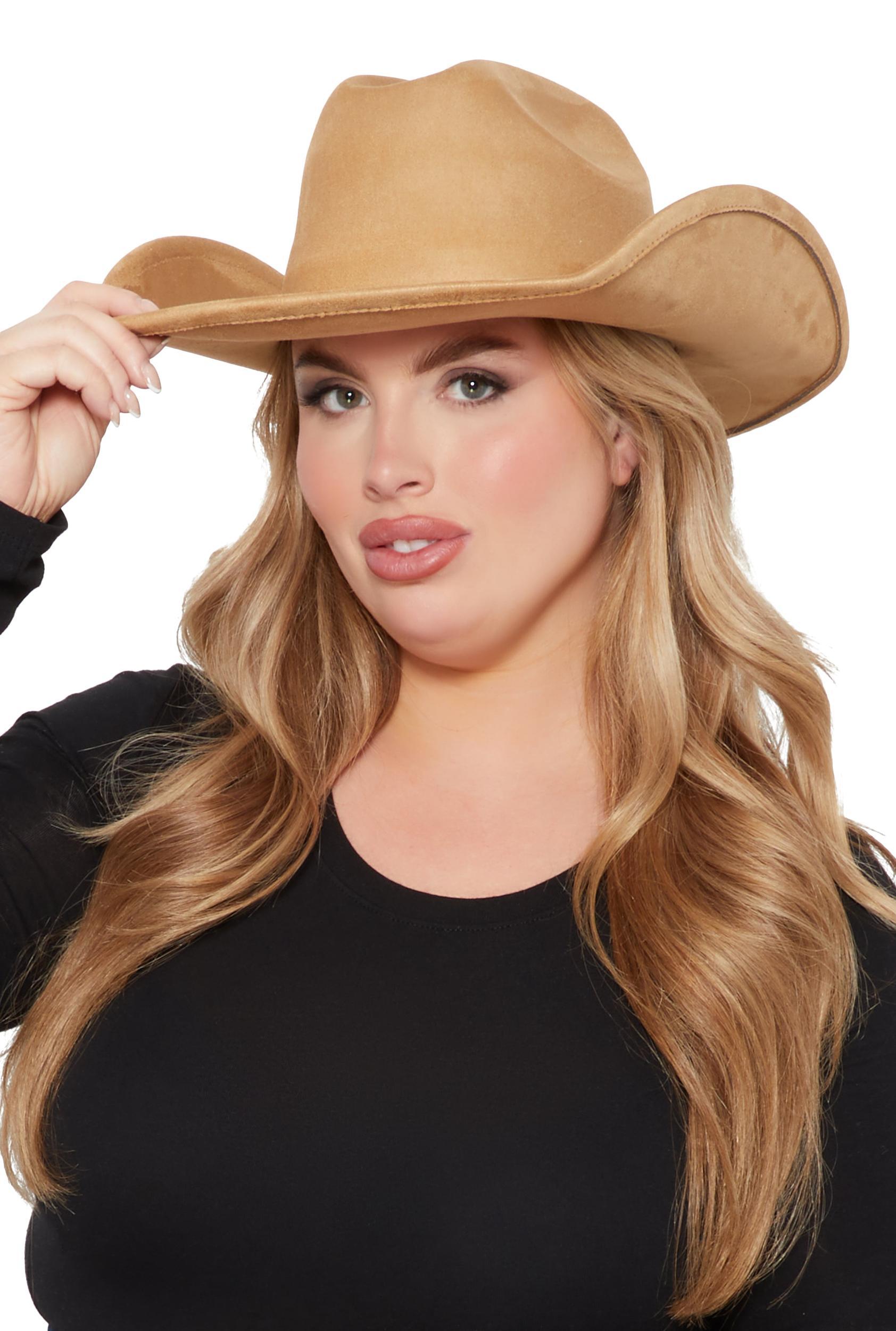 Basic Faux Suede Cowboy Hat Female Product Image