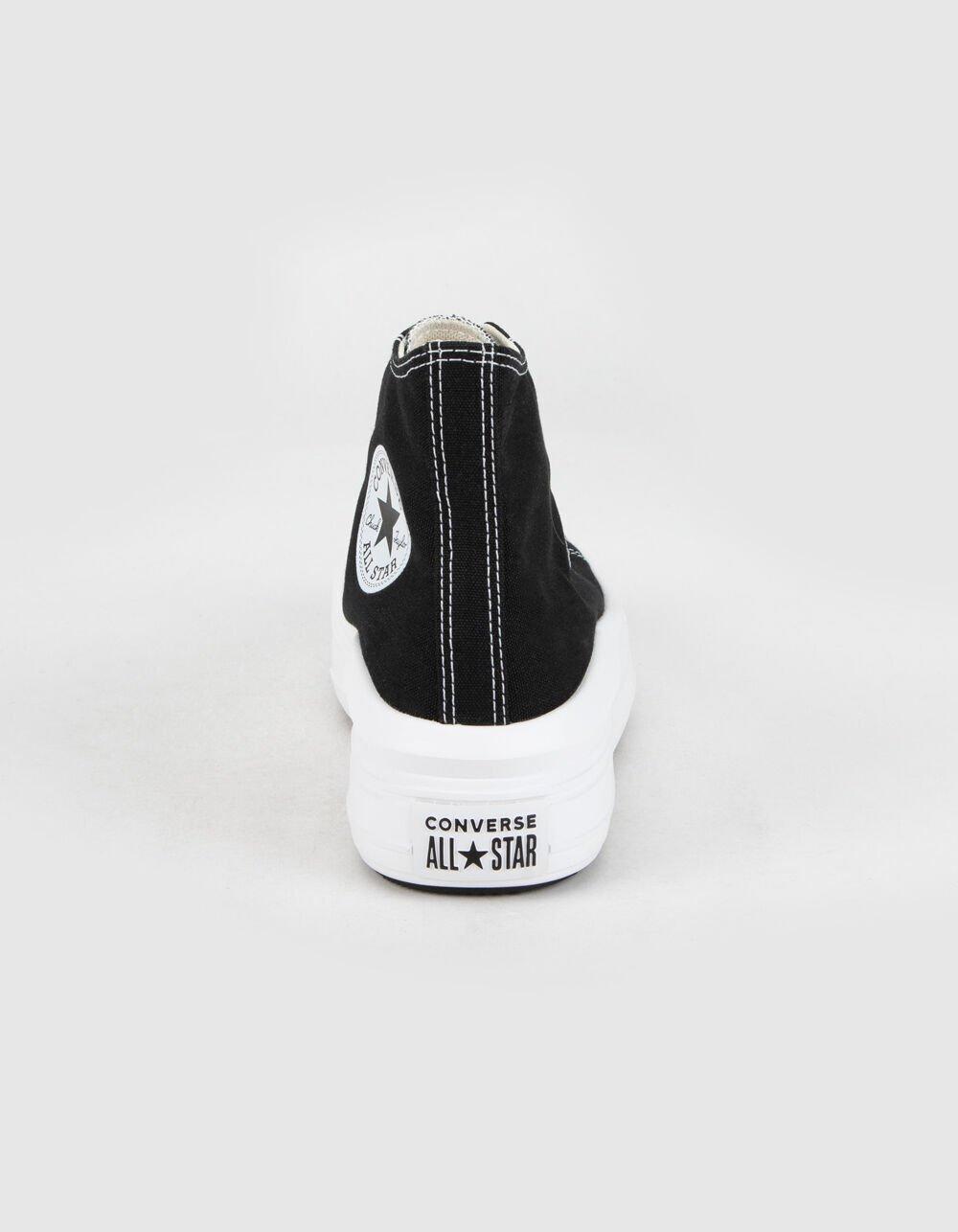 CONVERSE Chuck Taylor All Star Move Womens Black Platform High Top Shoes - BLACK/WHITE Product Image