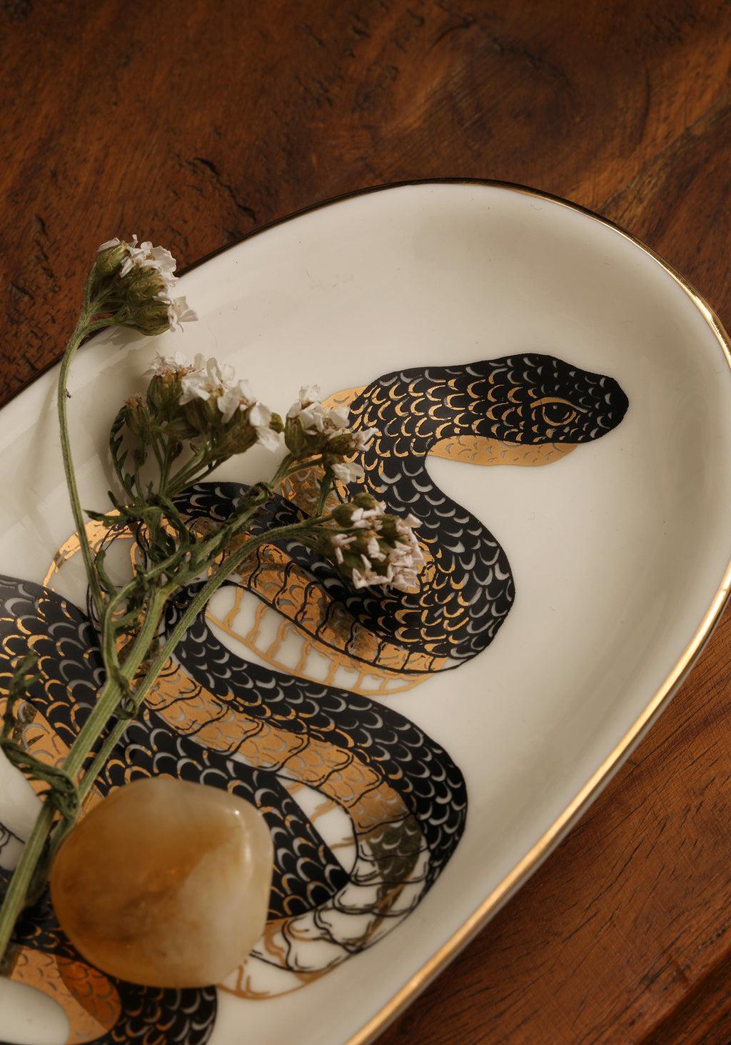Saraph Snakes Oval Snake Trinket Dish Product Image