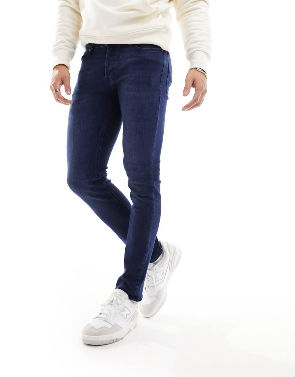 Jack & Jones Essentials Glenn slim fit jeans in indigo  Product Image