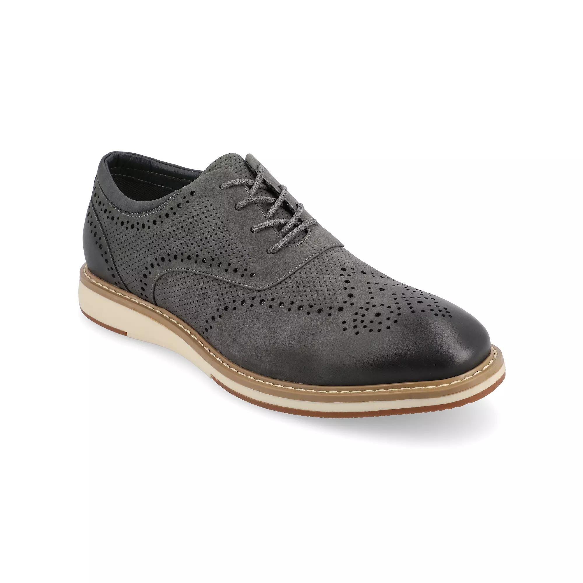 VANCE Patrick Men's Tru Comfort Foam Hybrid Oxford Shoes, Size: 11.5, Gray Product Image