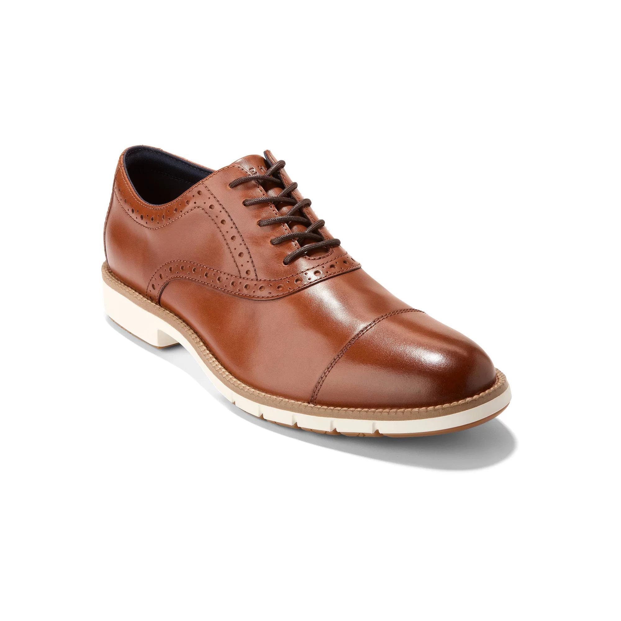 Cole Haan FlexGrand+ Mens Cap Toe Leather Oxford Shoes Product Image