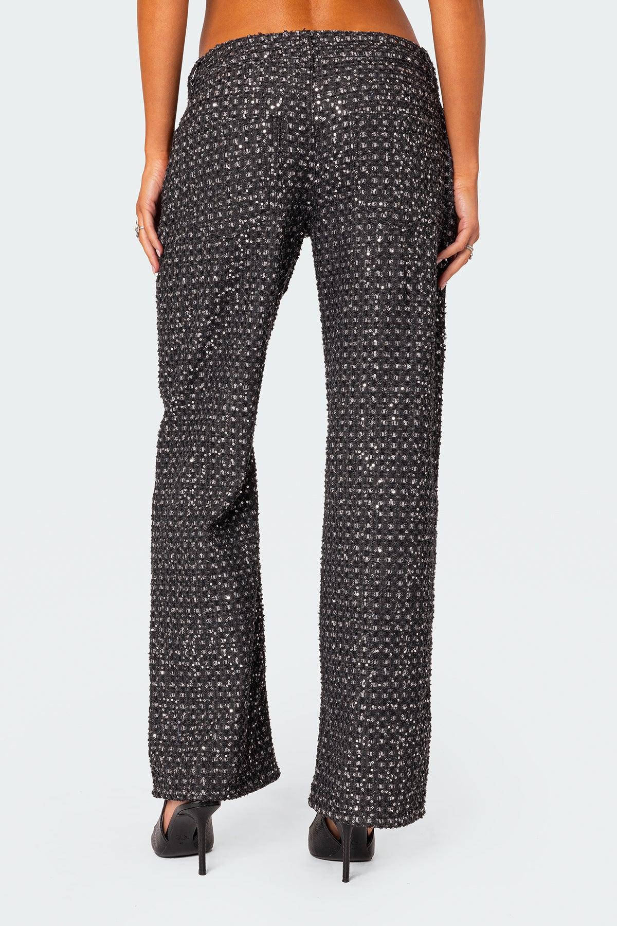 Nyah Sequin Loose Fit Jeans Product Image