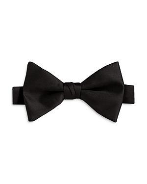 David Donahue Silk Satin Pre Tied Bow Tie Product Image