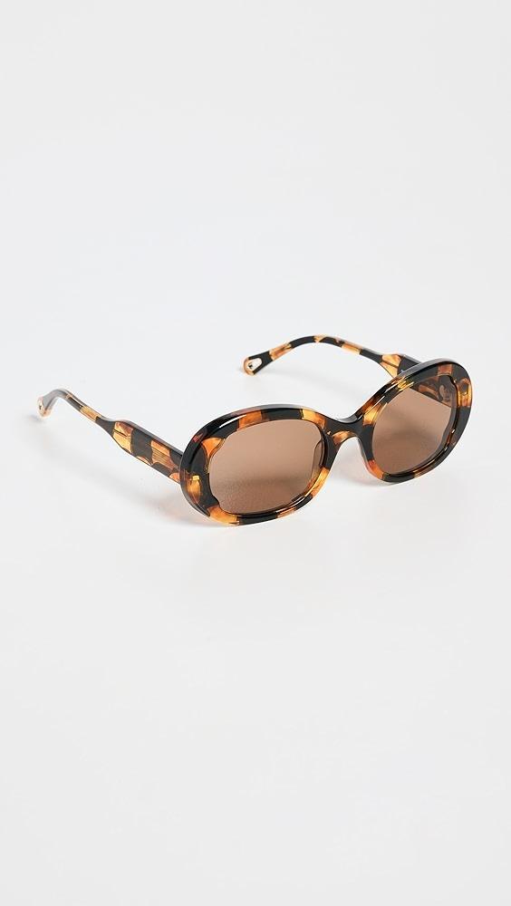 Chloé Oval Sunglasses | Shopbop Product Image