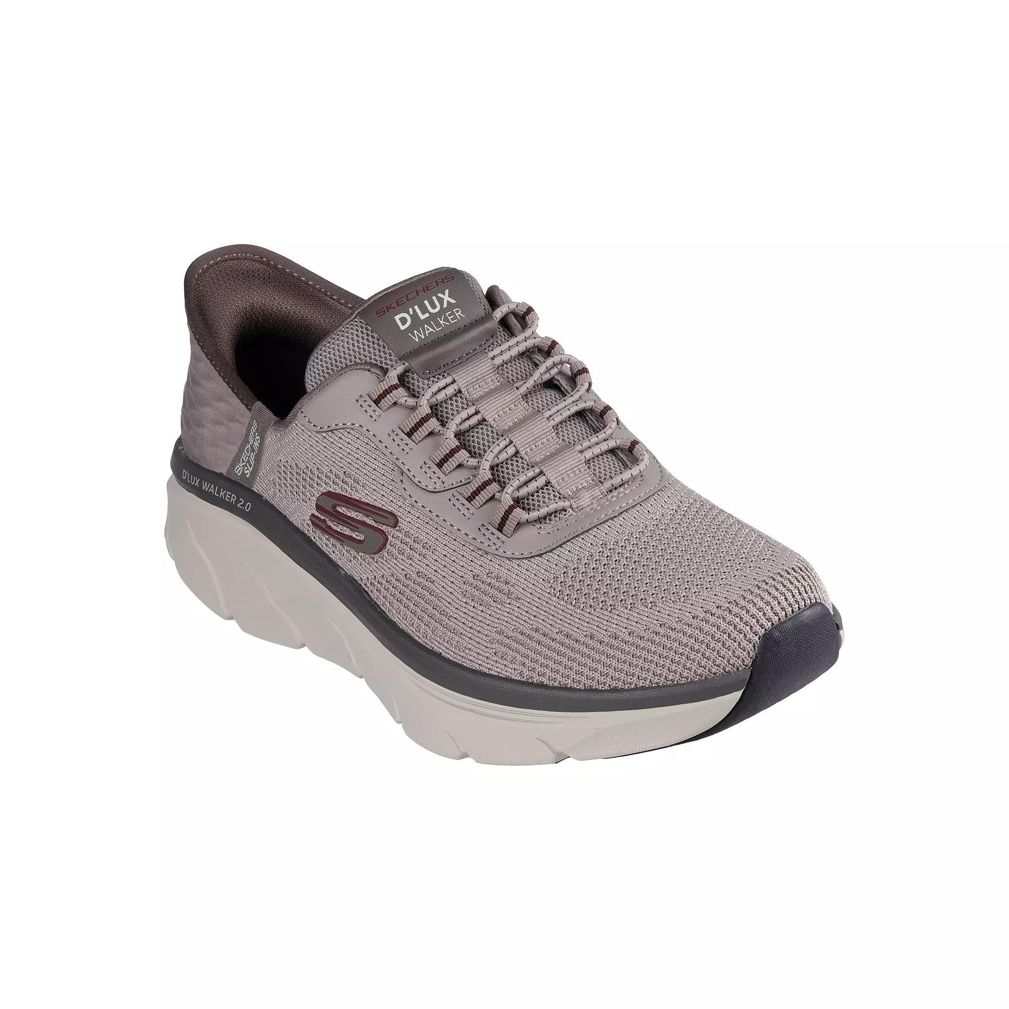 Skechers Hands Free Slip-ins® Relaxed Fit® D'Lux Walker 2.0 Rezinate Men's Shoes, Size: 8.5 XW, Brown Product Image