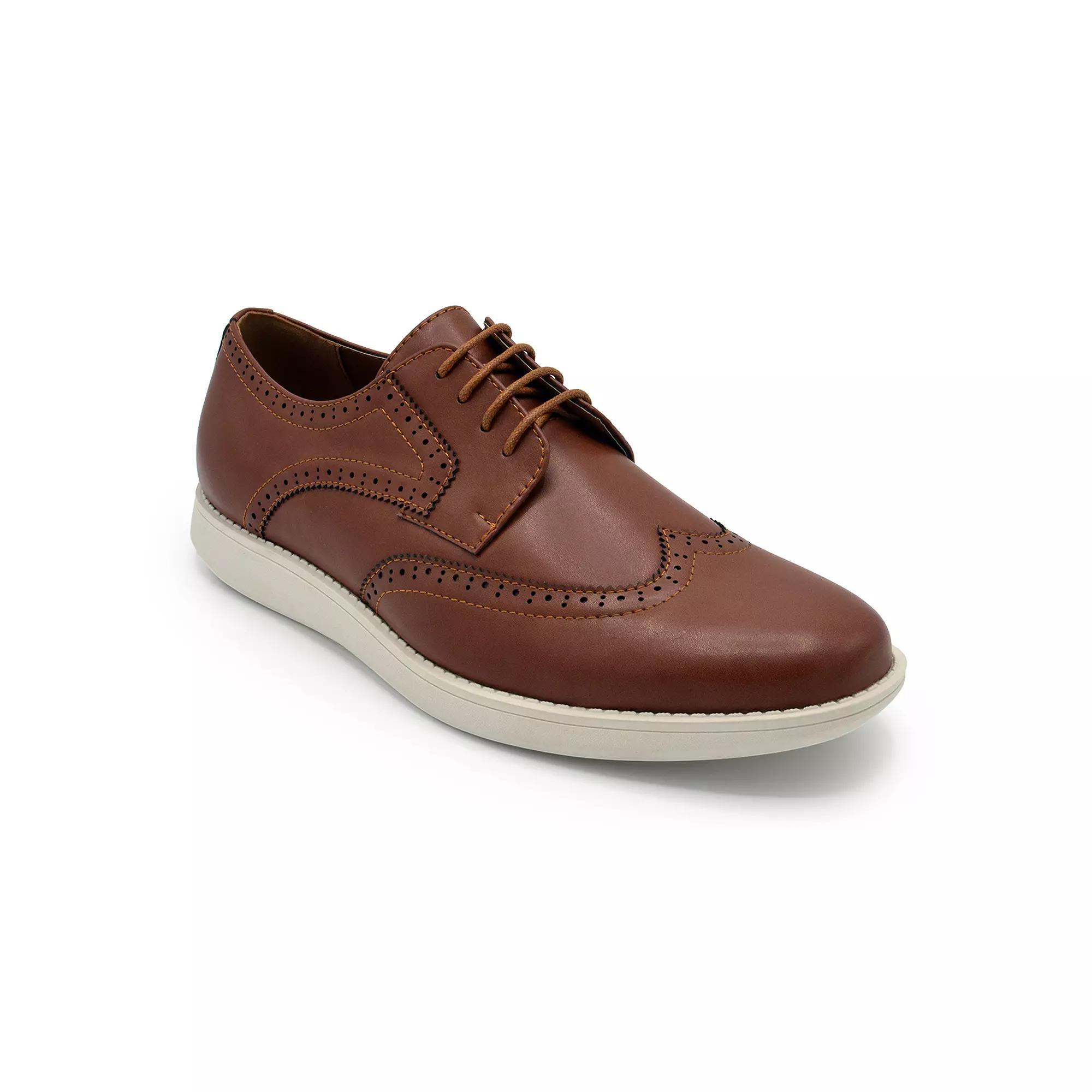 Aston Marc Men's Casual Wingtip Oxford Shoes, Size: 8, Brown Product Image