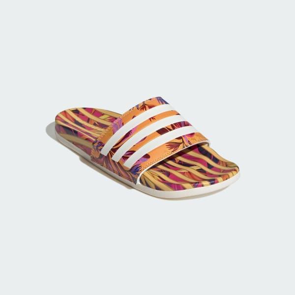 adidas adilette Women's Comfort Swimming Sandals, Size: 11, Bright Orange Product Image