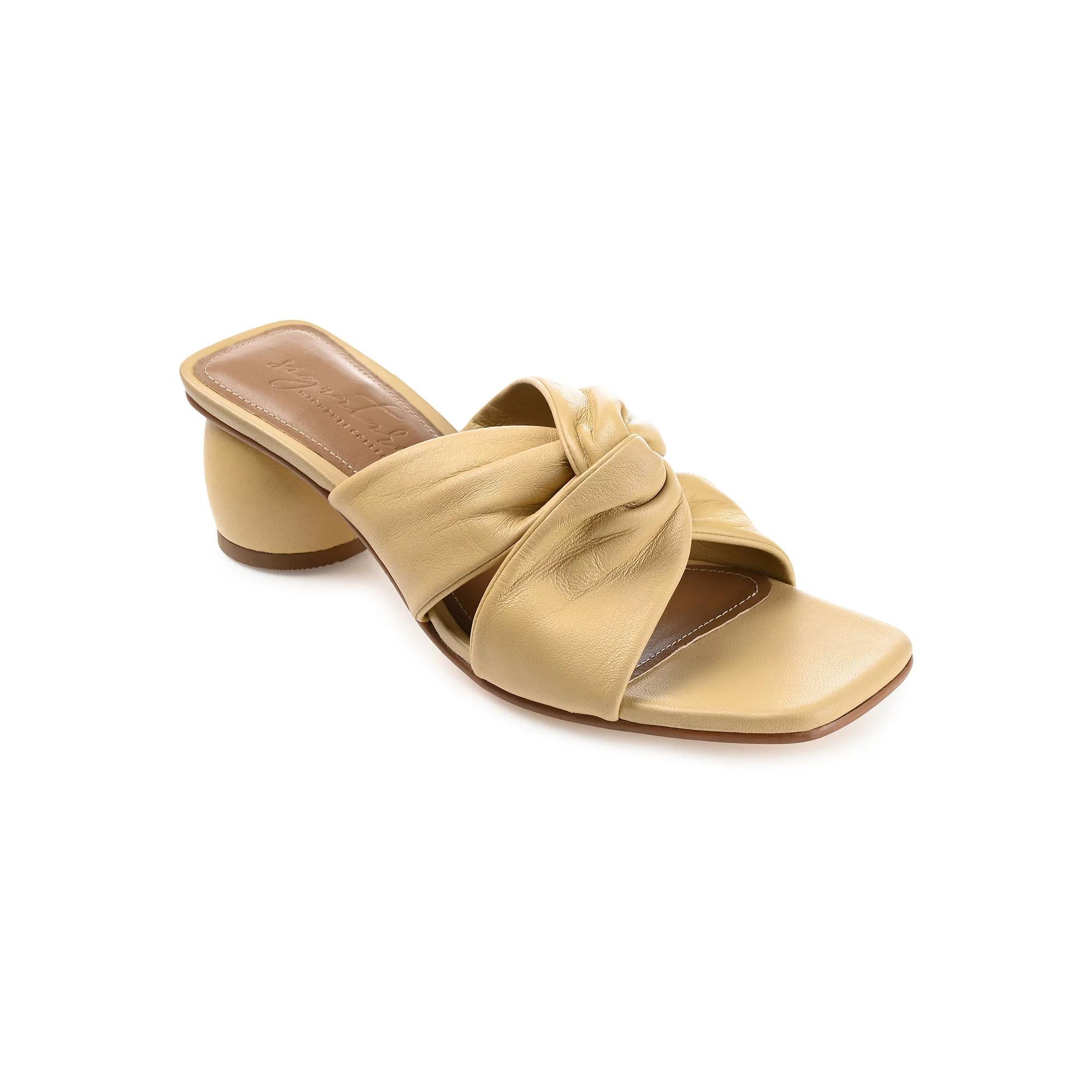 Journee Women's Genuine Leather Tru Comfort Foam Charlize Heels, Size: 7.5, Pink Product Image