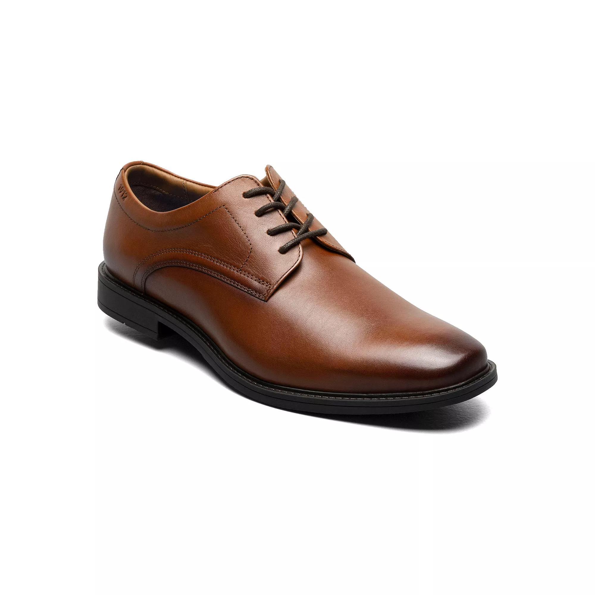 Nunn Bush® Baxter Men's Leather Cap Toe Oxford Dress Shoes, Size: 9, Red Product Image