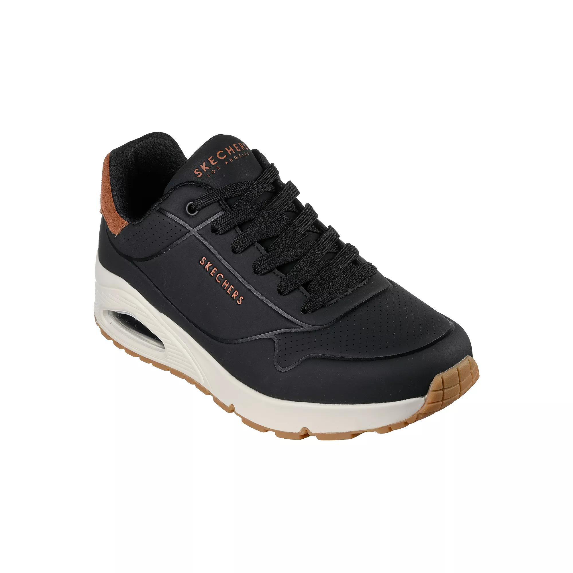 Skechers Street Uno Suited On Air Mens Sneakers Black Brown Product Image