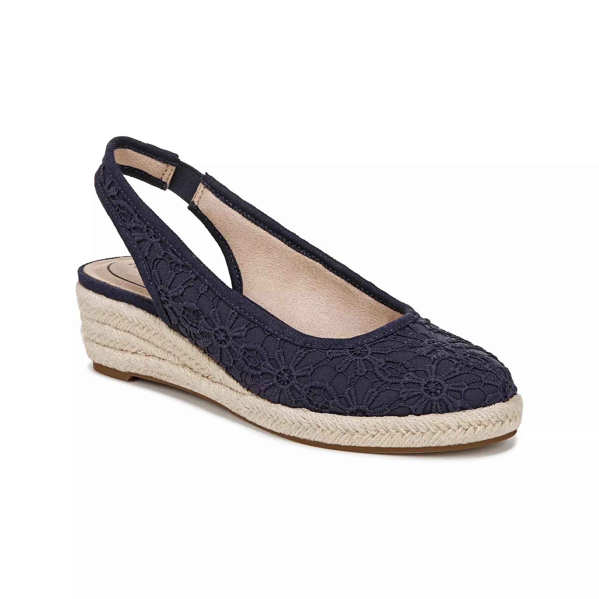 LifeStride Kayden Women's Espadrille Singback Shoes, Size: 7.5, Blue Fabric Product Image