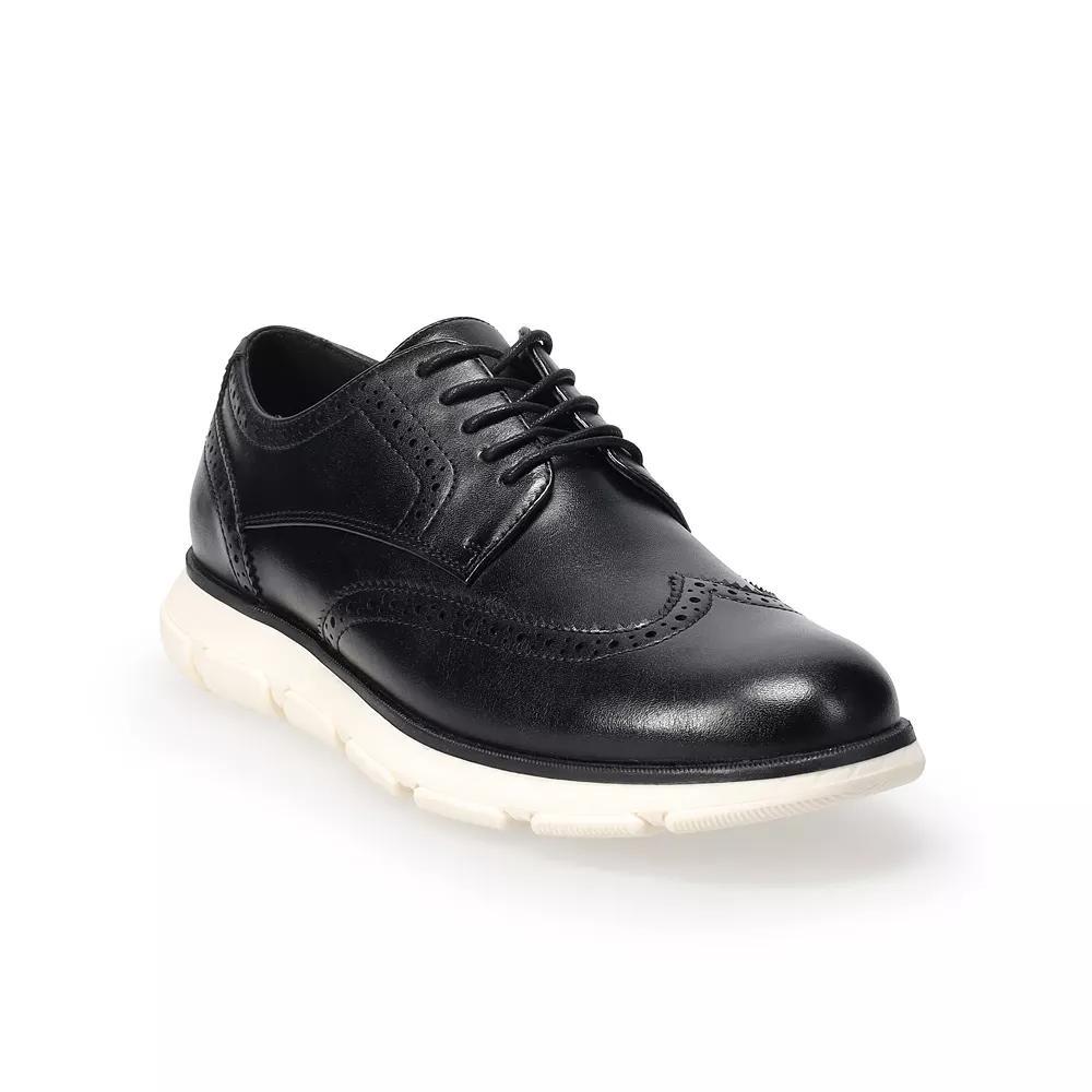 Sonoma Goods For Life® Morantt Men's Wingtip Dress Sneakers, Size: 10 Wide, Black Product Image
