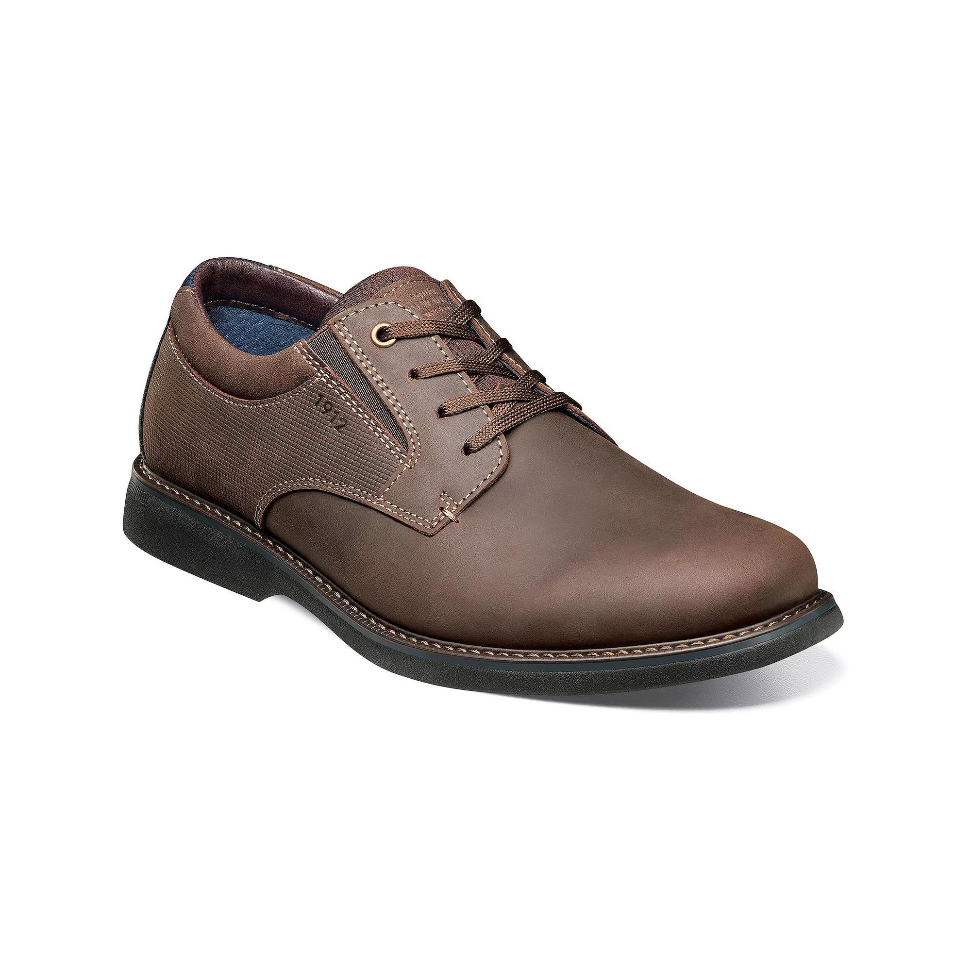 Nunn Bush® Otto Men's Leather Plain Toe Oxford Shoes, Size: 10.5 Wide, Brown Product Image