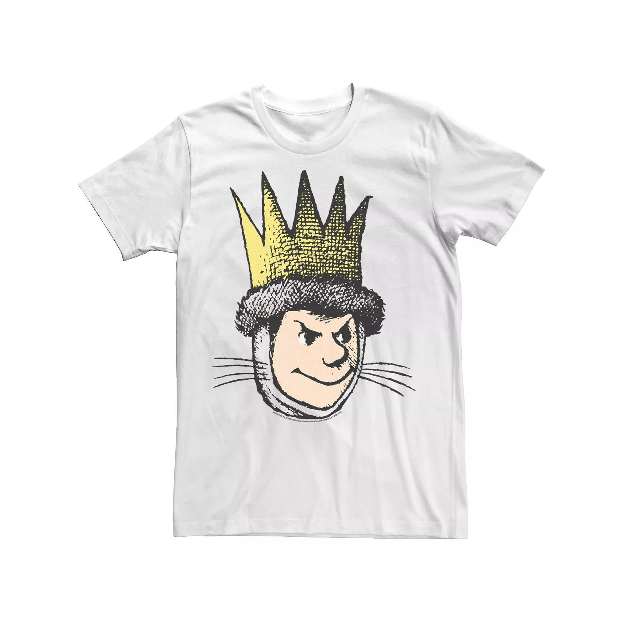 Men's Where The Wild Things Are Max Big Face Tee, Size: XL, White Product Image