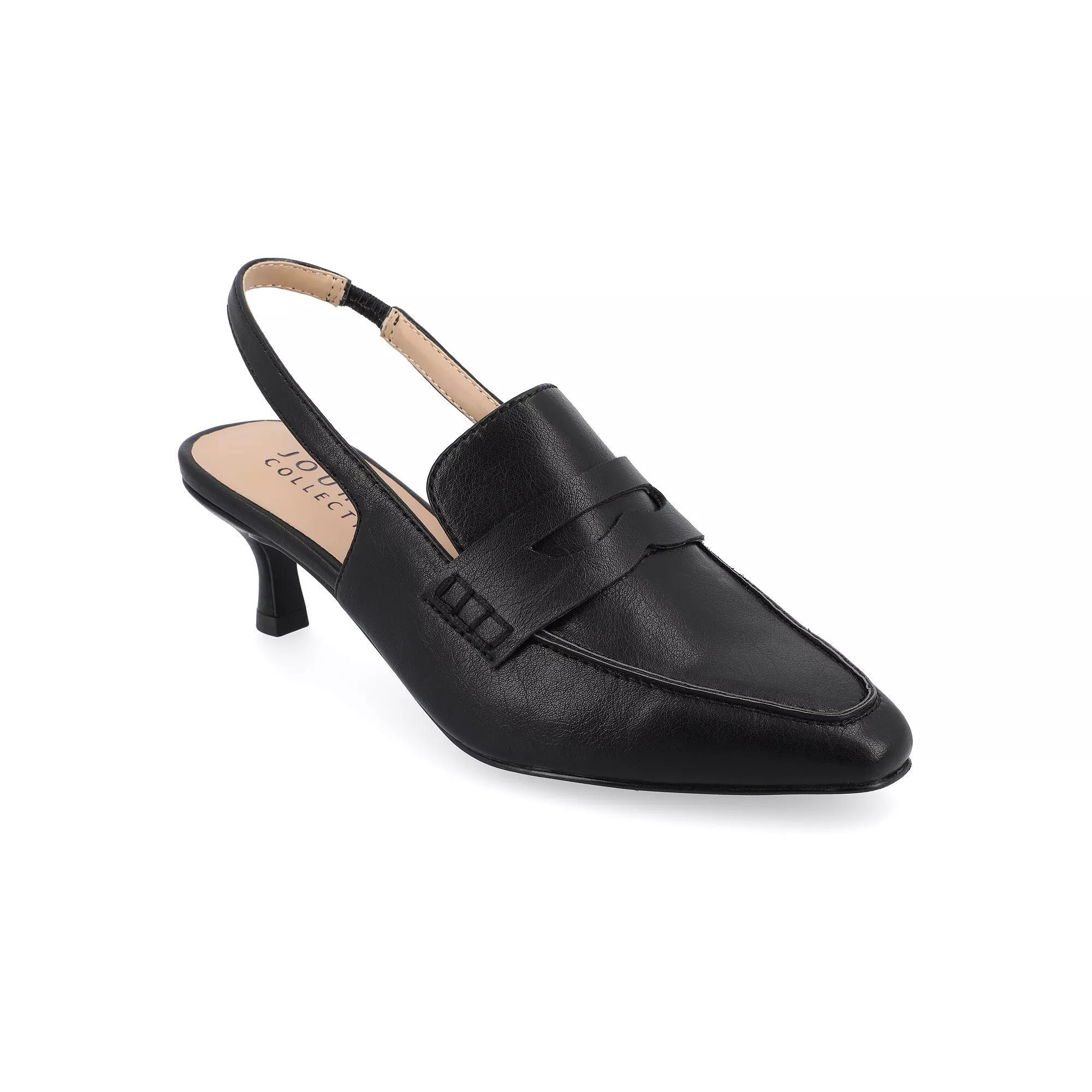 Womens Journee Tru Comfort Foam Amory Kitten Heel Sling Back Loafer Style Pumps Product Image