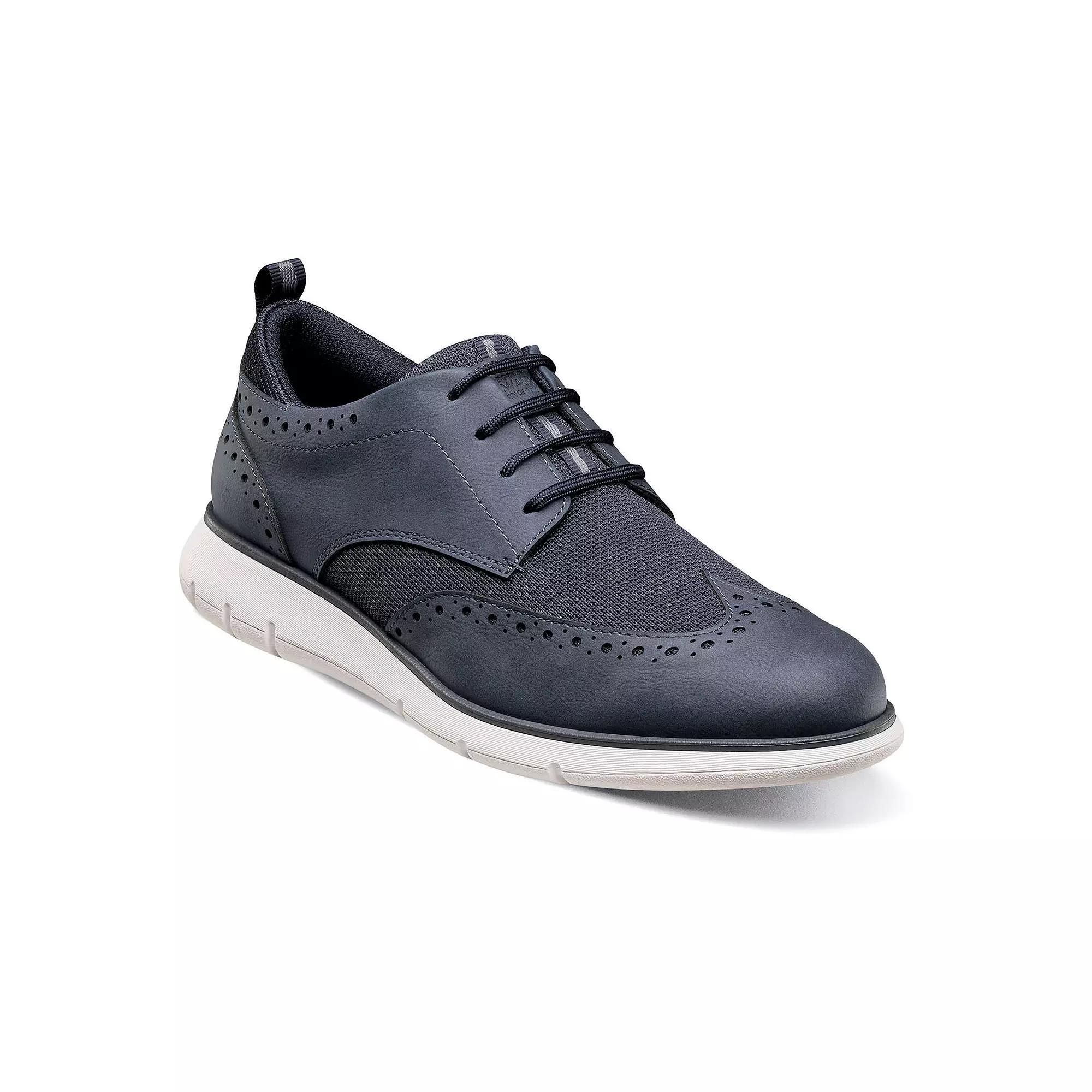 Nunn Bush® Stance Men's Wingtip Oxford Casual Shoes, Size: 11.5, Blue Team Product Image