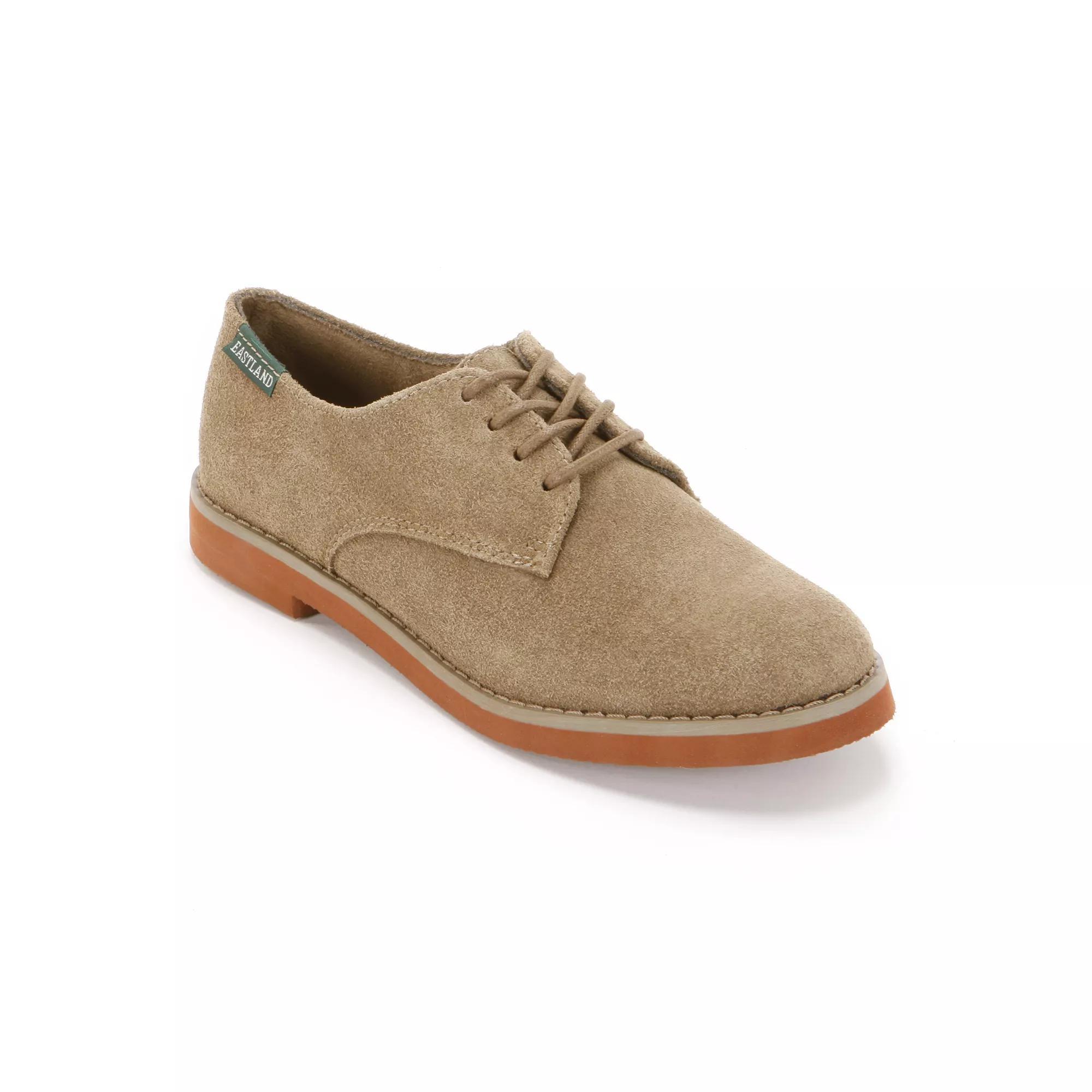 Eastland Bucksport Womens Suede Oxford Shoes Dark Green Product Image